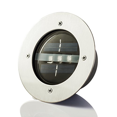 Xtf2015 Warm White 2700-3200k Solar Powered Ground Light Outdoor Use In-ground Light Garden Pathway Stairway