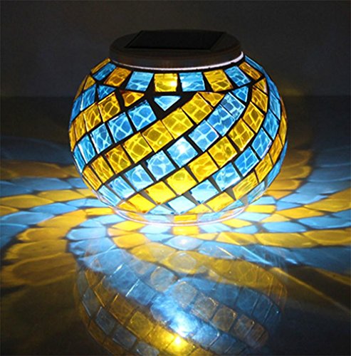 Safebao Led Solar Powered Night Light Mosaic Color Changing Lights Waterproof Lighting Led Rgb Solar Table Lamp